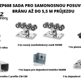 2 ks nosný osmiložiskový vozík NVM8